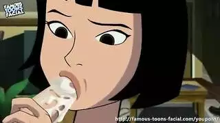 مص هنتاي: اختناق من عمود عملاق قبل قذف كريمي على الوجه