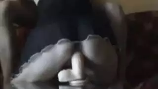 الاختناق على دسار كبير قبل إنهاء شرجي خشن