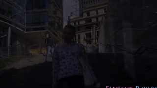 فاتنة الآسيوية أنيق سكوبل أكواب الصفع